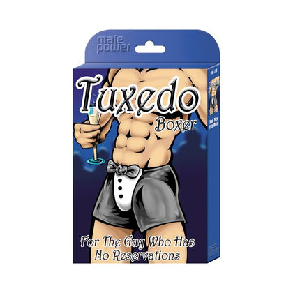 Gentlemen's Choice Tuxedo Boxer Novelty Underwear - The Ultimate Formal Fantasy Pleasure Wear for Men - Black