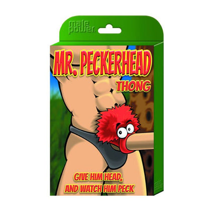 Mr Peckerhead Naughty Novelty Men's Thong - Playful Pleasure in Red - Adult Naughty Store