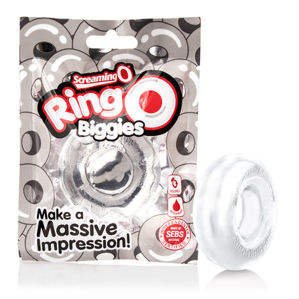 Introducing Strapmate Ring O Biggies - Clear Colossal Cock Rings | Model: 817483012754 | Body-Safe SEBS | For Men | Enhances Pleasure | Reusable Design