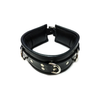 Luxury Leather Collar - Black, for Sensual Bondage and BDSM Play - Adult Naughty Store