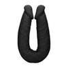 VelvetSoft SkinTPE Double Dong 18'' - Model DD-18B - Unisex Pleasure - Black