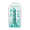 RealRock Crystal Clear Non-Realistic Dildo with Suction Cup 7'' / 17cm - Model NRSD-7, Unisex, Anal and Vaginal Pleasure, Transparent - Adult Naughty Store