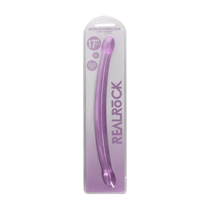 RealRock Crystal Clear Double Dong 17''/42cm - Unisex Anal and Vaginal Pleasure Toy