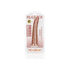 RealRock Slim Realistic Dildo with Suction Cup - Model 8''/ 20.5 cm - Unisex G-Spot Pleasure - Beige - Adult Naughty Store