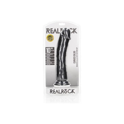 RealRock 10'' Curved Realistic Dildo with Suction Cup - Model RRC-10 - Unisex - G-Spot Stimulation - Flesh