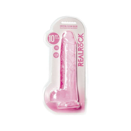 RealRock Crystal Clear Realistic Dildo with Balls 10