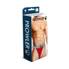 Prowler Sensual Men's Polyester Spandex Jockstrap - Model X1, White/Red, for Enhanced Comfort and Style