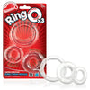 Elevate your intimate experiences with the sleek and effective Kong Clear Ring O x3 Set for Men - Model 817483011252 - Enhance Pleasure & Performance! - Adult Naughty Store