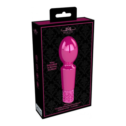 Brilliant - Rechargeable Silicone Bullet Vibrator - Model RB-2001 - Women - Clitoral Stimulation - Pink