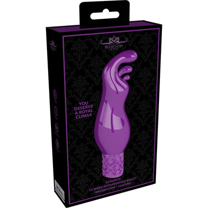Exquisite Elegance - Rechargeable Silicone Bullet Vibrator - Model X3 - Unisex - Intense Pleasure - Purple