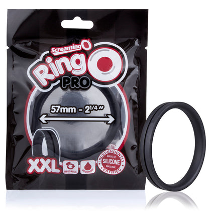 Sinful Bigger Better Black 100% Silicone Ring O Pro XXL Penis Ring 817483011689 | Male Pleasure - Formal Tone