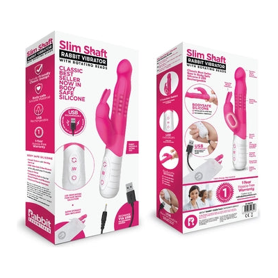 Rabbit Essentials Rechargeable Slim Shaft Rabbit - Hot Pink

Introducing the Luxurious Pleasure Co. Slim Shaft Rechargeable Rabbit Vibrator - Model RSR-5000 - For Women - Dual Stimulation - H - Adult Naughty Store