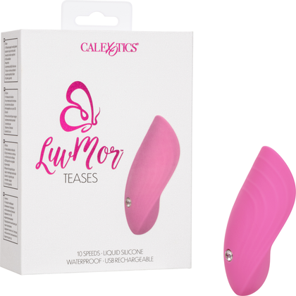 LuvMor Teases Intimate Contoured Vibrating Massager - Model LT-10 - For Women - Clitoral Stimulation - Luxurious Black - Adult Naughty Store