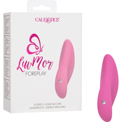 LuvMor Foreplay Intimate Contoured Vibrating Massager - Model X1 - For Women - Clitoral Stimulation - Midnight Black - Adult Naughty Store