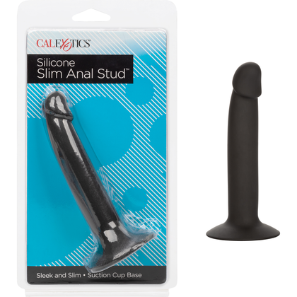 CalExotics Silicone Slim Anal Stud - Model 69S: The Sensual Pleasure Delight for Backdoor Bliss in Sultry Midnight Black - Adult Naughty Store