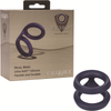 Viceroy Dual Ring - Premium Silicone Couples Vibrating Cock Ring - Model VR-500 - For Him and Her - Enhances Pleasure and Stamina - Jet Black - Adult Naughty Store