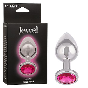Rose Pleasure Jewel Large Plug - Model RPL-001 - Unisex Anal Toy - Intense Pleasure - Rose Gold