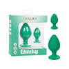 Introducing the Sensual Pleasure Cheeky™ Green Anal Plug - Model CP-200: Unleash Your Desires!