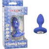 Cheeky Gems Medium Rechargeable Vibrating Probe - Sensational Pleasure for Alluring Anal Adventures - Model CGM-RVP-001 - Blue - Adult Naughty Store