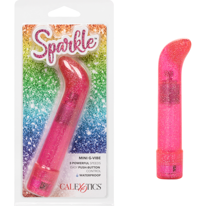 Introducing the Glamourous Pleasure Co. Sparkle Mini G-Vibe - Model SMGV-001: A Sensational Pink G-Spot Vibrator - Adult Naughty Store