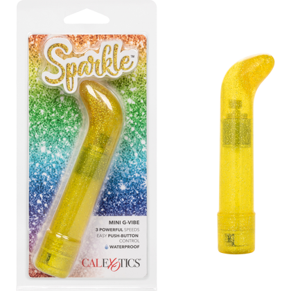 Introducing the Sparkle Mini G-Vibe Yellow - The Ultimate Pleasure Companion for Sensational Stimulation - Adult Naughty Store