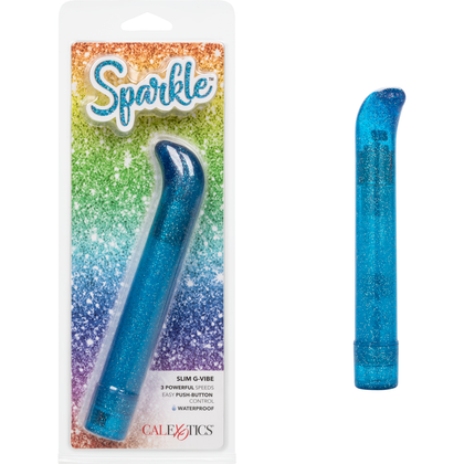 Introducing the Sensation Sparkle Slim G-Vibe - Blue: The Ultimate G-Spot Pleasure Experience - Adult Naughty Store