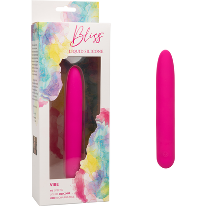 Bliss Liquid Silicone Vibe: The Ultimate Pleasure Experience for All Genders - Model LSV-10 - Intense Clitoral and G-Spot Stimulation - Luxurious Rose Gold