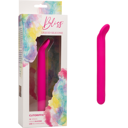 Bliss Liquid Silicone Clitoriffic - The Ultimate Pleasure Paradise for Women's Intimate Delight - Model LS-10, External and Internal Stimulation, Luxurious Rose Gold