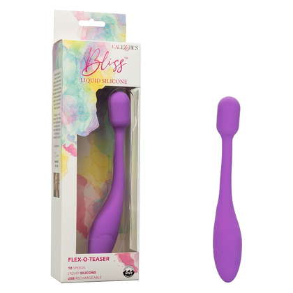 Bliss Liquid Silicone Flex-O-Teaser Intimate Massager Model X1 for Women - Clitoral Stimulation - Lavender