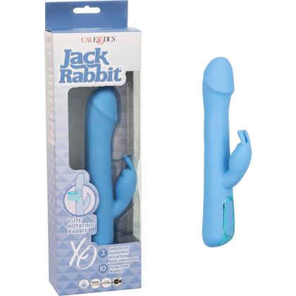 Jack Rabbit Elite Rotating Rabbit Vibrator - Model XR500 - Female G-Spot and Clitoral Stimulation - Midnight Blue