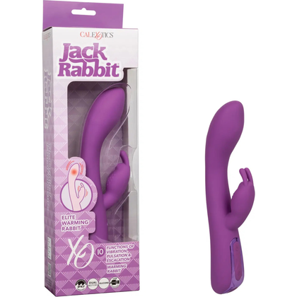 Experience Unparalleled Pleasure with Elite Warming Rabbit Vibrator Model X1 for Women - Dual Stimulation for G-Spot and Clitoris - Rose Gold