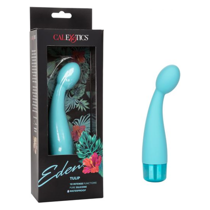 Eden Tulip Vibrating Silicone Massager - Model XT-2000 - Female Pleasure Toy - G-Spot and Clitoral Stimulation - Deep Purple - Adult Naughty Store