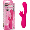 Introducing the Sensuelle Rechargeable Butterfly Kiss Flutter - Pink: A Versatile Pleasure Companion for Intimate Bliss - Adult Naughty Store