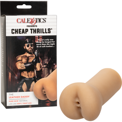 Cheap Thrills - The Leather Daddy Masturbation Stroker - Model LD-500 - Male - Intense Pleasure - Black