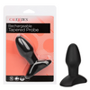 Introducing the Luxe Pleasure Rechargeable Tapered Probe - Model PRT-5000: The Ultimate Pleasure for All Genders in Sensational Black - Adult Naughty Store