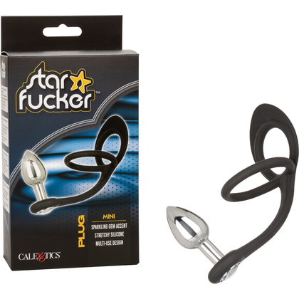 Star Fucker Mini Plug - The Ultimate Pleasure Enhancer for All Genders - Model SF-2001 - Experience Sensational Anal Stimulation in Sultry Silver