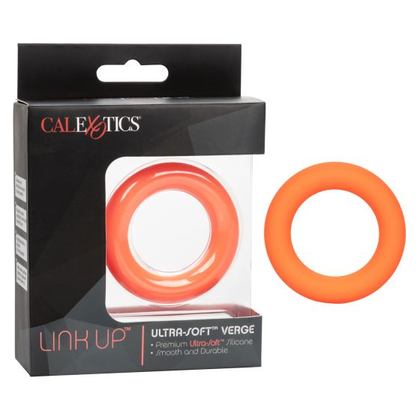 Link Up Ultra-Soft Verge Cock Ring - Model X1 - Male - Enhances Stamina, Sensitivity, and Erection Support - Orange - Adult Naughty Store