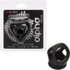 Alpha Liquid Silicone Dual Cage & Ring - The Ultimate Pleasure Enhancer for Men, Intensify Stamina and Sensitivity, Scrotum Support, Black - Adult Naughty Store