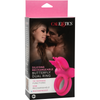 CalExotics Silicone Rechargeable Butterfly Dual Ring - Model XR-2000 - Couples Vibrating Cock Ring for Enhanced Pleasure - Pink - Adult Naughty Store