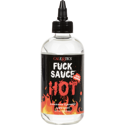 CalExotics Fuck Sauce Hot Extra-Warming Personal Lubricant - Intensify Your Pleasure with Cinnamon Flavor, Warming Sensation, and Super-Slick Feel - 8oz - Adult Naughty Store