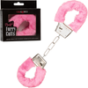 LuxeLust Playful Furry Cuffs - Model PFC-101 - Unisex - Sensual Wrist Restraints for Playful Pleasure - Pink - Adult Naughty Store