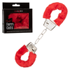 Luxurious Pleasure Playful Furry Cuffs - Red | Model PFC-001 | Unisex | Sensual Bondage Accessories - Adult Naughty Store