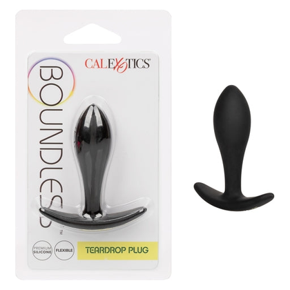 Boundless Teardrop Plug - Premium Silicone Anal Toy for All Genders - Model BTP-500 - Intense Pleasure and Easy Handling - Waterproof - Unscented - Black