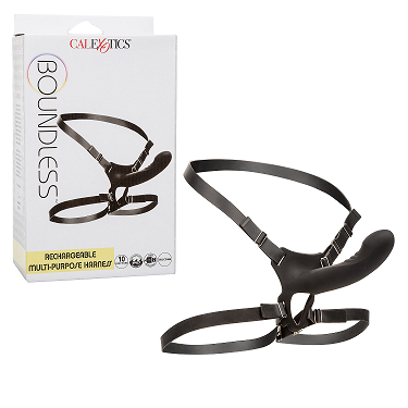 Introducing the Boundless Rechargeable Multi-Purpose Harness: The Ultimate Pleasure Companion for All Genders, Model XR-5000, Designed for Unforgettable Experiences in Multiple Areas of Pleas - Adult Naughty Store