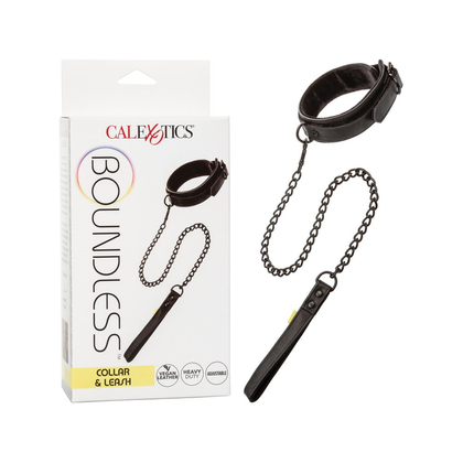 Introducing the Boundless™ Collar & Leash: A Luxurious BDSM Accessory for Sensual Exploration - Adult Naughty Store