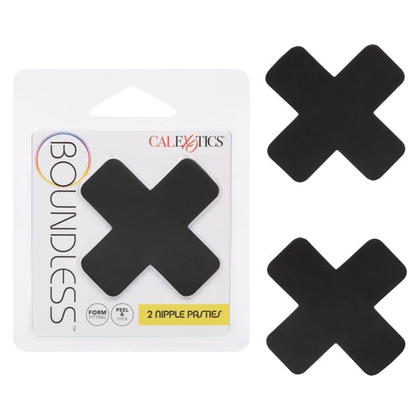 Boundless™ 2 Nipple Pasties - Sensual Self-Adhesive X-Shaped Nipple Covers for All Genders - Enhance Your Intimate Moments with Confidence - Black - Adult Naughty Store