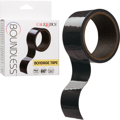 Boundless Bondage Tape - Black: Versatile Self-Adhesive Restraint Tape for Elevated BDSM Experiences