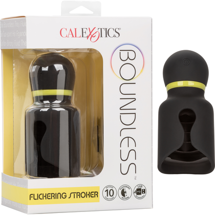 Boundless Flickering Stroker - The Ultimate Pulsating Masturbator for Head Stimulation - Model X1 - Male Pleasure - Tongue Teaser - Midnight Black