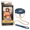 Introducing the Ride 'Em Premium Denim Collection Collar With Leash - The Ultimate Pleasure Accessory for Adventurous Couples - Adult Naughty Store