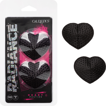 Radiance Heart Pasties - Sensual Intimacy Enhancers for All Genders - Model RHP-001 - Captivating Red - Adult Naughty Store